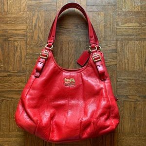 Red Coach horse and buggy purse